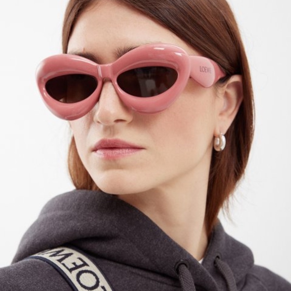 Loewe Inflated Cat-Eye Sunglasses Y2K Designer Luxury Pink Shades